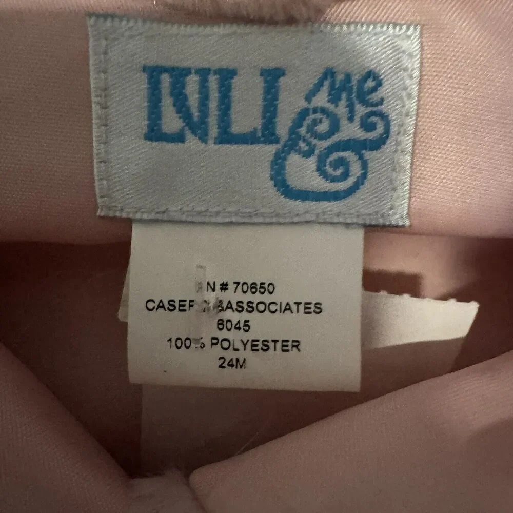 Luli & Me Toddler Girl Pink Cozy Fuzzy Coat Pom Poms Sz 24month‎ NWT
